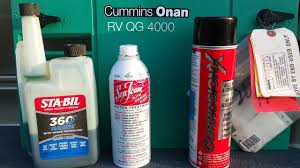 Here is a representation of the tag on onan qg 4000. Cummins Onan Rv Qg 4000 Generator Exercising Carburetor Maintenance And Surge Prevention Youtube