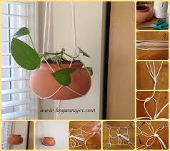 Diy Plant Hanger Diy Plant Hanger Plant Hanger Rope Plant Hanger