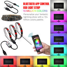 1m 2m 3m 4m 5m Led Tv Light 5v Usb Power Rgb Neon Backlight Led Strip Light For Tv Hdtv Background Rgb White Warm White Lighting Led Strips Aliexpress