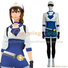 Pokémon GO Game Female Blue Uniform Cosplay Costume Women Cosplay Uniform  Outfit | eBay