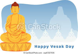 Heartiest greetings on this day.happy buddha jayanti! Meditating Buddha For Vesak Day Greeting Meditating Golden Buddha Statue Illustration For Vesak Day Greeting Card Canstock