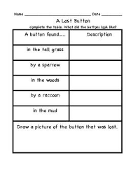 Student Returns To The Story To Fill In The Button Description First Grade Reading Frog And Toad Usa Teachers