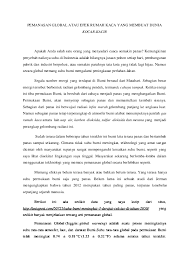 Contoh Artikel Contoh Artikel Pemanasan Global
