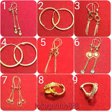 Saya baru menceburi pelaburan emas ne. Anting Emas Asli Kadar 700 70 22k 1 Satu G Gr Gram Gold Ubs Panjang Tali Bulat Shopee Indonesia