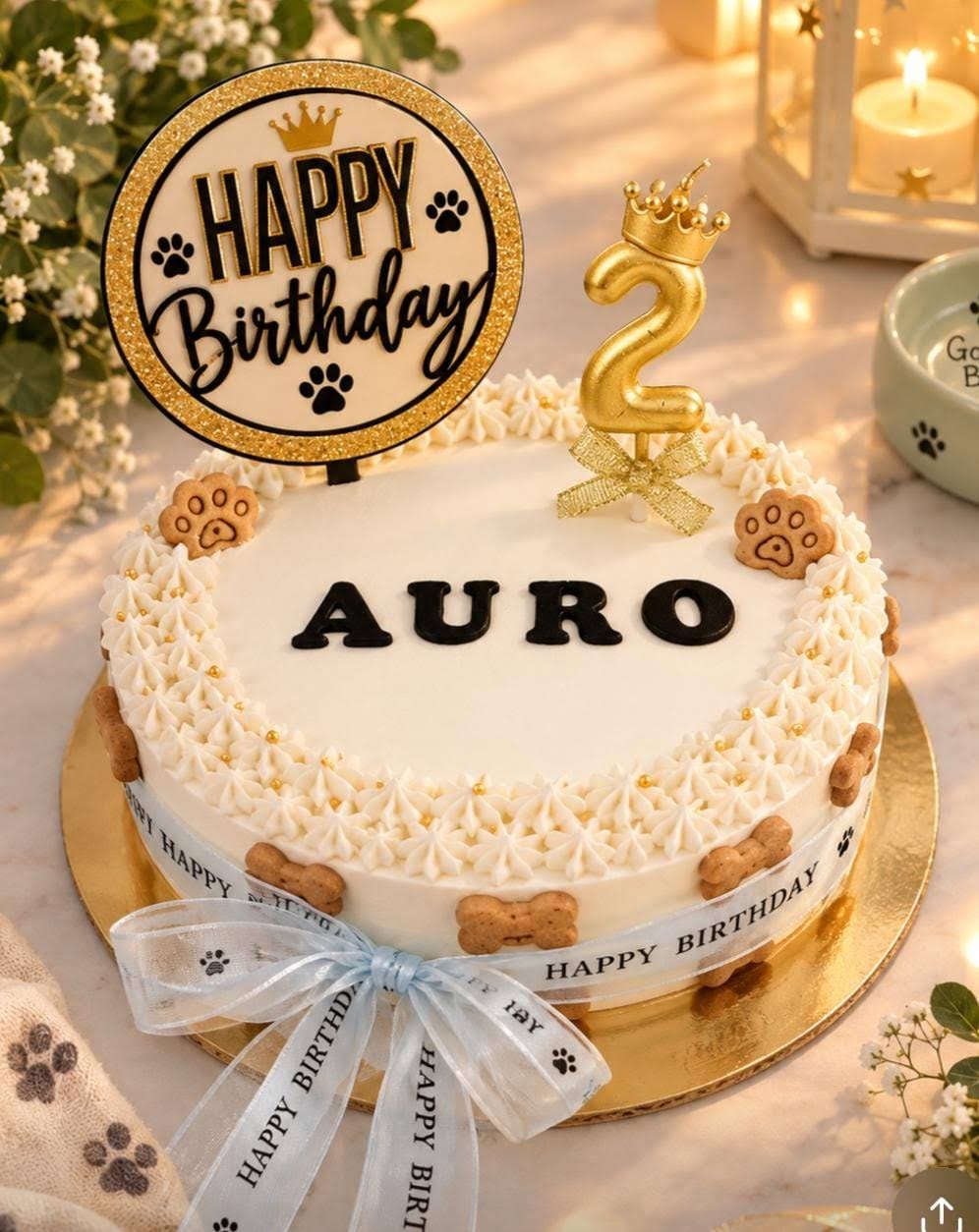 customized dog cake product image