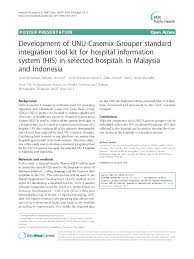 Maybe you would like to learn more about one of these? Pdf Development Of Unu Casemix Grouper Standard Integration Tool Kit For Hospital Information System His In Selected Hospitals In Malaysia And Indonesia Syed Aljunid Academia Edu