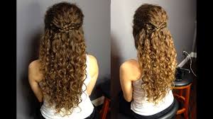 Half up half down hairstyles are great for every occasion, from casual like the office, to formal like weddings and proms. Half Up Half Down Updo For Naturally Curly Hair Easy Braided Hairstyle Madscustomhairdesign Youtube