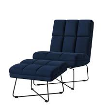 It's a lot nicer than i expected for the price. With Ottoman Blue Accent Chairs Chairs The Home Depot