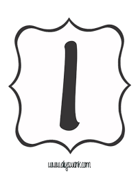 Preschool do a dot printables letter n. Free Printable Black And White Banner Letters Swanky Design Company
