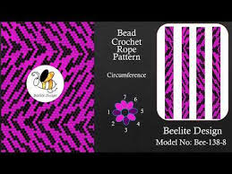 Bee 138 8 Bead Crochet Rope Free Pattern Bohem Bileklik Dizilis Sablonu Youtube Bead Crochet Rope Bead Crochet Crochet Rope