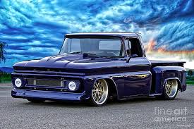 Image result for Dark Blue 1965 Chevy Truck