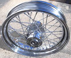 The thunderbike spoke wheel combines noble 15 spoke style with a sporty look. 16 Rear Wire Wheel Chrome Harley 40 Spoke Wheels And Bearings Vulcanworks Net American Made Parts For Harley Davidson Motorcycles