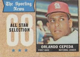 1968 Topps NL R.B.I. Leaders w/ Aaron/Clemente/Cepeda HOF #3 VG-EX