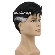 Movie Doctor Strange Parrucca mista nera Parrucca cosplay Comic-con Dr.  Stephen Strange Capelli corti sintetici + berretto per parrucca