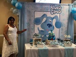 Pin By Lynda Hogan On Our Blues Clues Baby Shower Clue Themed Parties Baby Party Ideas Boy Clue Party