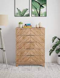 Lennox 6 Drawer Chest M S Chevron Bedroom 6 Drawer Chest Bedroom Drawers
