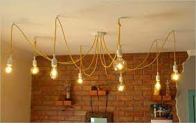 Sunny Mood Yellow Chandelier With 8 Tails Yellow Pendant Lights So Good Looking In Winter Sunnymood Yell Yellow Chandelier Ceiling Lamp Dining Room Lighting