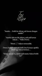 ebook- #tajmilikaffan (RM16) Langkah disusun menjauhi dua beranak yang  masih tegak di sisi jalan. Langsung Deena tidak menoleh buat kali kedua.  Sampai sahaja di petak parkir, Deena lepas nafas. ...