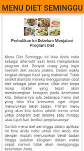 Atkins diet ialah sejenis corak pemakanan yang diperkenalkan oleh dr. Menu Diet Seminggu Latest Version For Android Download Apk