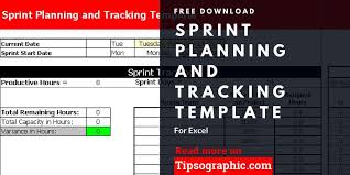 Sprint Planning And Tracking Template For Excel Free Download Tipsographic Project Management Templates Agile Project Management Templates Simple Business Plan Template