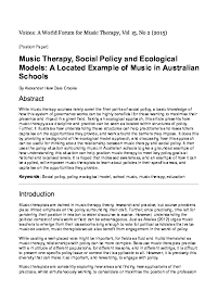 Ghana feels that increased education can significantly decrease future drug involvement. Pdf Music Therapy Social Policy And Ecological Models A Located Example Of Music In Australian Schools Alexander Crooke Academia Edu