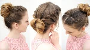 Learn about topics such as how to make a bun, how to make a bun for short hair, how to do space buns, and more. 3 Easy Everyday Bun Hairstyles Work Hairstyle Ideas Braidsandstyles12 Youtube