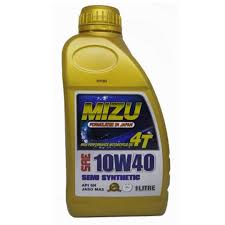 Mizu engine oil friction test, after full load it still running. Mizu 4t 10w40 Api Sn Semi Synthetic Lubricant Motorcycle Engine Oil 1l Auto Accessories On Carousell