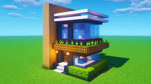Minecraft Tutorial How To Make A Modern House 10 2020 Tutorial Minecraft Modern Easy Minecraft Houses Minecraft Tutorial