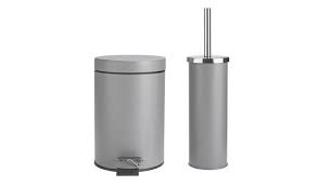 Explore our range of stylish, discreet and functional bathroom bins. Buy Argos Home Slow Close Bin And Toilet Brush Set Flint Grey Bathroom Bins Argos
