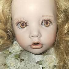 LINDA RICK THE DOLL MAKER PORCELAIN DOLL 24" 100/500."Frankie Loves Frogs"  $149.00