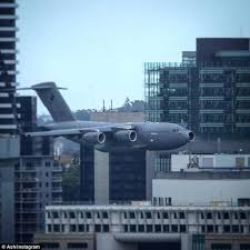 Capitol cbs news has learned of a threat to attack the u.s. Terrifying Moment C 17 Plane Flies Towards Buildings Stunt Is Called Stupid And Dangerous Daily Mail Online