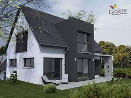 Maison Contemporaire A 2 Pans Avec Avancee Alsace Maison Maison Moderne Constructeur Maison