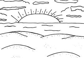 Use these images to quickly print coloring pages. Sunset Easy Landscape Coloring Pages Novocom Top