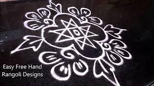 Easy Free Hand Rangoli Designs Home Facebook They can be drawn with dry flour in the front yard. easy free hand rangoli designs home