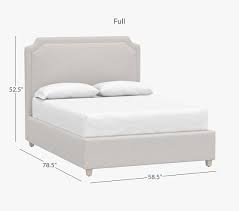 This upholstered platform bed features button tufted upholstered headboard and footboard that adds a contemporary chic look to your bedroom décor. Ava Upholstered Bed Pottery Barn Kids