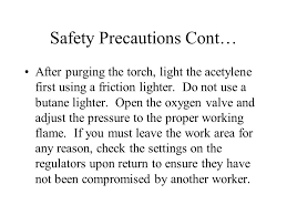 Oxygen And Acetylene Safety Ppt Video Online Download