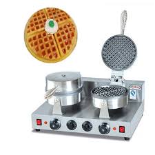 Double End Waffle Baker Commercial Stainless Steel Muffin Waffle Machine Pork Floss Bread Machine Snacks E Waffle Machine Waffles Maker Commercial Waffle Maker