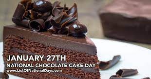 Molten pool of chocolate bliss. National Chocolate Cake Day Is January 27th National Chocolate Cake Day Chocolate Chocolate Cake
