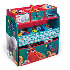 Organizator Jucarii In Cautarea Lui Dory Cu Cadru Din Lemn Oferte Produse Toy Organization Kids Storage Boxes Toy Storage Organization