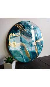 Resin Painting Resin Art Blue Resin Art Resin Artist Fluid Painting Fluid Art Blue Decor Resin Art Painting Resin Art Acrylic Art