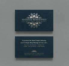 A massage business name is short, and should reveal the purpose of the business. Elegant Playful Massage Business Card Design For A Company By Logodentity Design 16331209