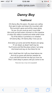 Song lyrics winter, winter, cold and snow song lyrics doctor songs and rhymes lyrics i'm not well song lyrics vegetable stew song lyrics. Oh Danny Boy Lyrics Mom Use To Sing This To Me As A Lullaby Great Song Lyrics Irish Songs Hymns Lyrics