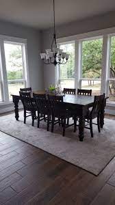 Romweber viking oak dining room set table and 4 chairs 1939. Beautiful Solid Wood Hand Made Baluster Turned Leg Dining Table In Dark Walnut Stain Dark Wood Dining Table Farmhouse Dining Room Table Farmhouse Table Legs