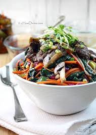 Mixed Vegetables And Beef Bibimbap Chow Divine Oriental Dishes Asian Recipes Food Drink Photography