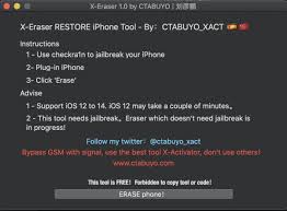Ios Eraser And Restore Tool To Keep Ios Firmware Mac Win All About Icloud And Ios Bug Hunting