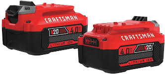 1,723 craftsman lithium ion battery products are offered for sale by suppliers on alibaba.com, of which lithium ion batteries accounts for 4%. Craftsman V20 Lithium Ion Battery 4 0 Amp Hour 2 Pack Cmcb204 2 Amazon Com