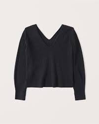 Women S Luxeloft Slouchy V Neck Sweater Women S Sale Abercrombie Com