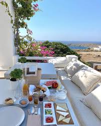 Morning In Ornos Mykonos By Claradbh Staysafe Breakfastwithaview In 2020 Breakfast In Bed Al Fresco Dining Oh The Places You Ll Go