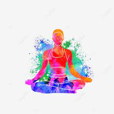 Creative Yoga Sports Silhouette Yoga Day Multicolored Sports Bodybuilding Png Transparent Clipart Image And Psd File For Free Download In 2021 Cartoon Clip Art Geometric Poster Graphic Design Background Templates