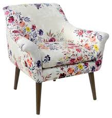 Harmon Accent Chair Watercolor Floral 565 00 In 2020 Floral Chair Living Room Accent Chairs For Living Room Modern Armchair